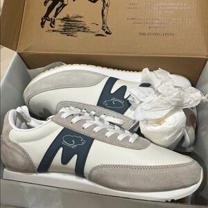 NEW KARHU men's albatross 82 sneakers in silver lining / stormy weather